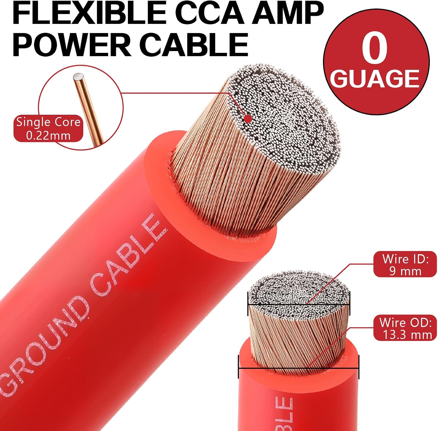 0 Gauge CCA Amplifier Wiring Kit 3000W Subwoofer Car Audio Installation Kit 4 81OVvpc4K2L. AC SL1500