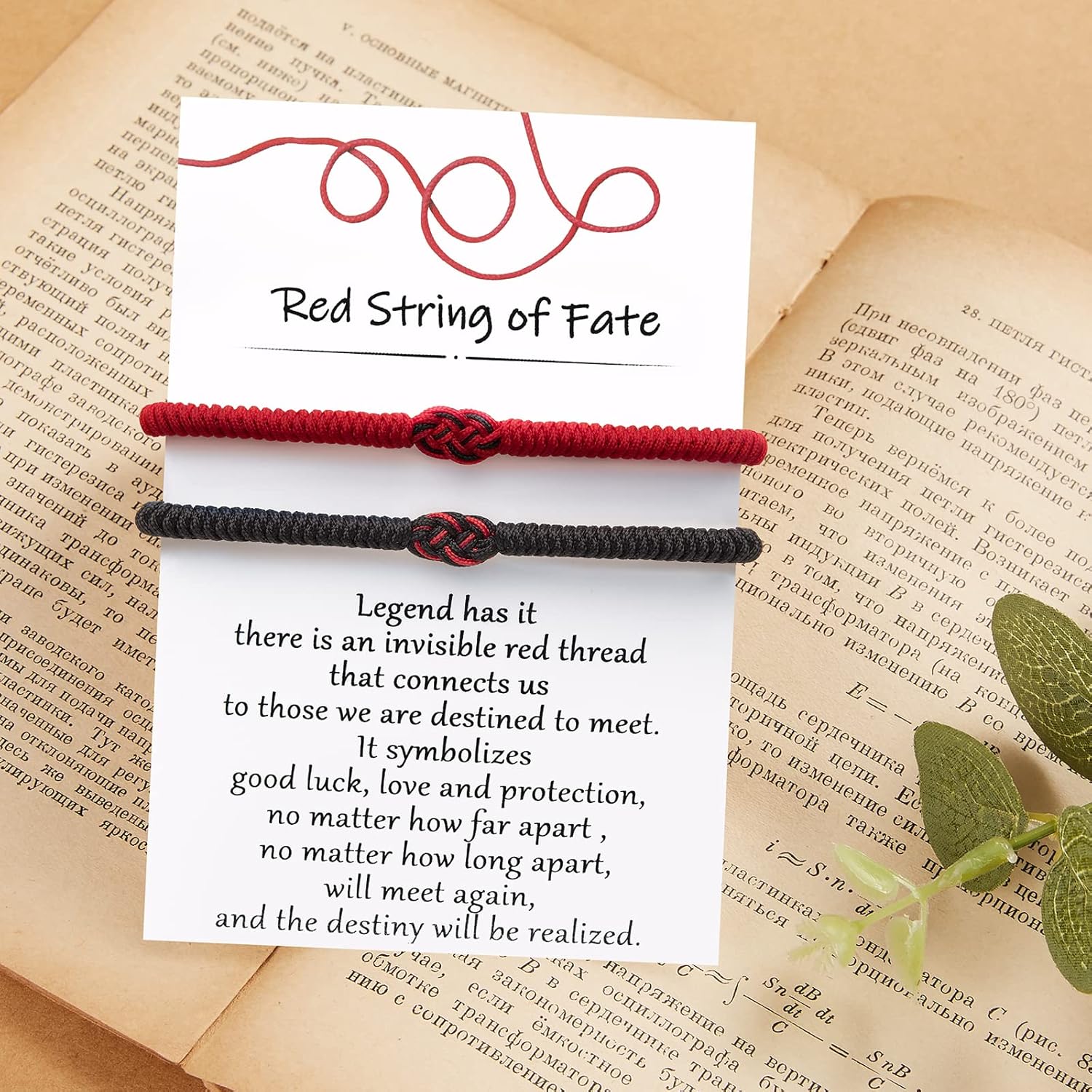 Desimtion Valentines Day Gifts for Her Couples Bracelets Red String of Fate Matching Bracelets for Couples Gifts for Him and Her, Long Distance Relationship Gifts for Girlfriend and Boyfriend - Image 7