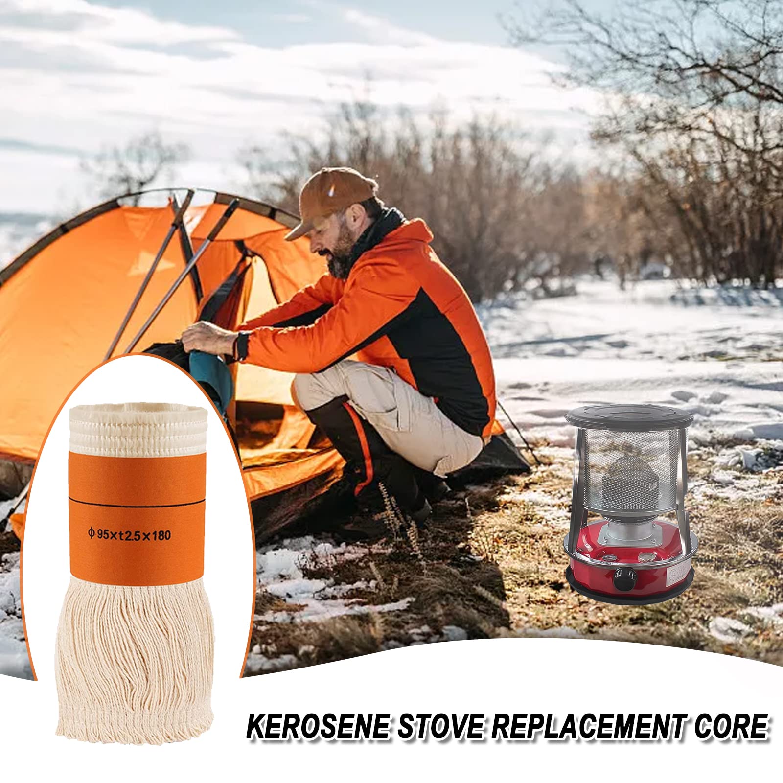 Stove à pétrole portable pour l'intérieur chauffage d'urgence sans électricité 360°