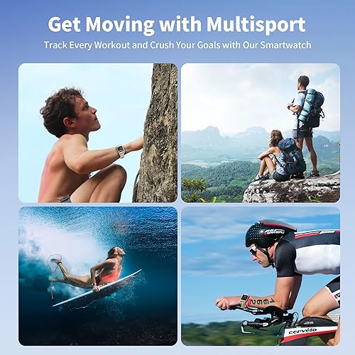 Miniatura 5 de ALKAI Reloj inteligente resistente y militar con llamada Bluetooth impermeable de 5 ATM (respuesta  llamadas de marcado) asistente de inteligencia