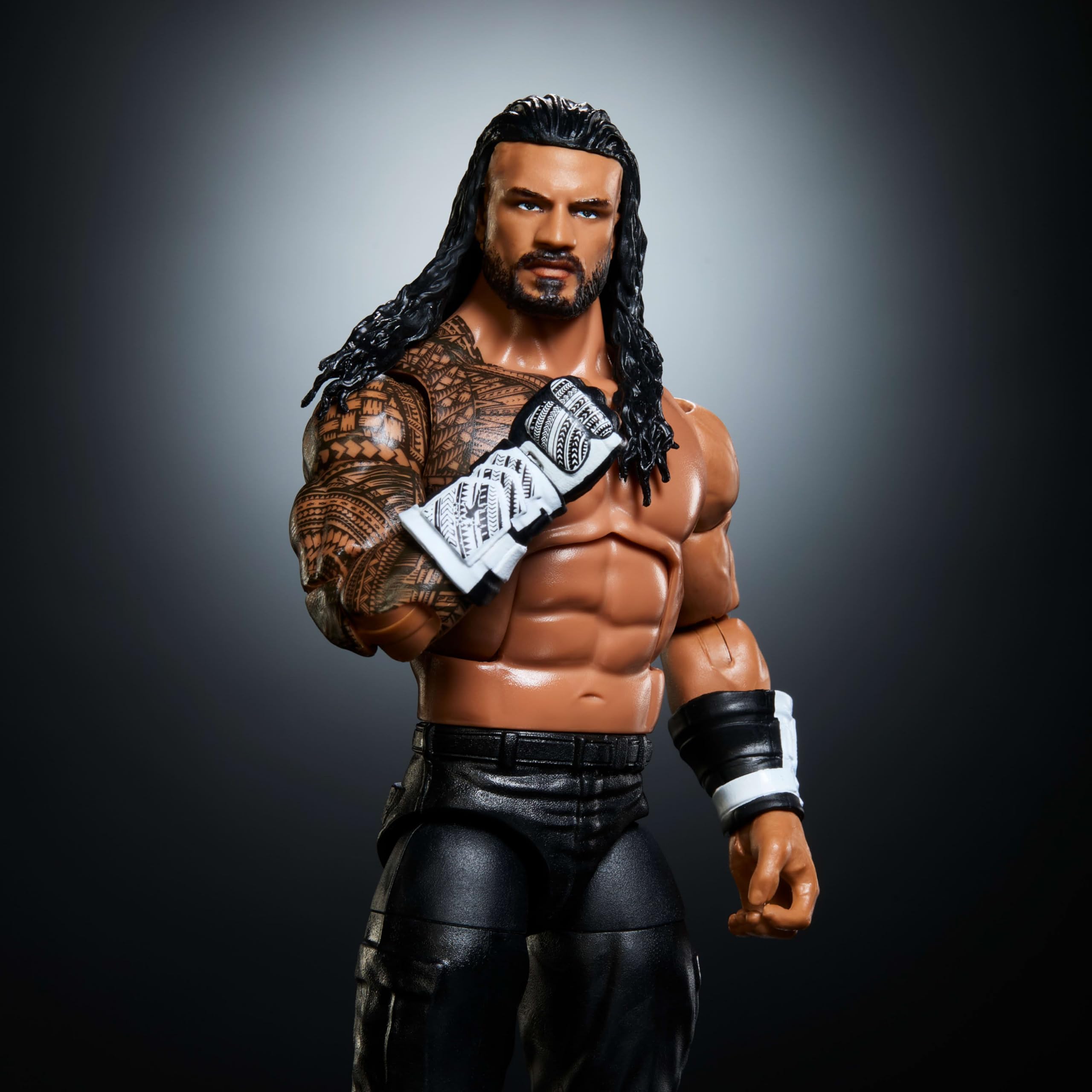 WWE Elite figurka i akcesoria, seria #126, zestaw 15 cm, kolekcjonerskie rzymskie panowanie z 25 punktami artykulacji i wymiennymi rękami