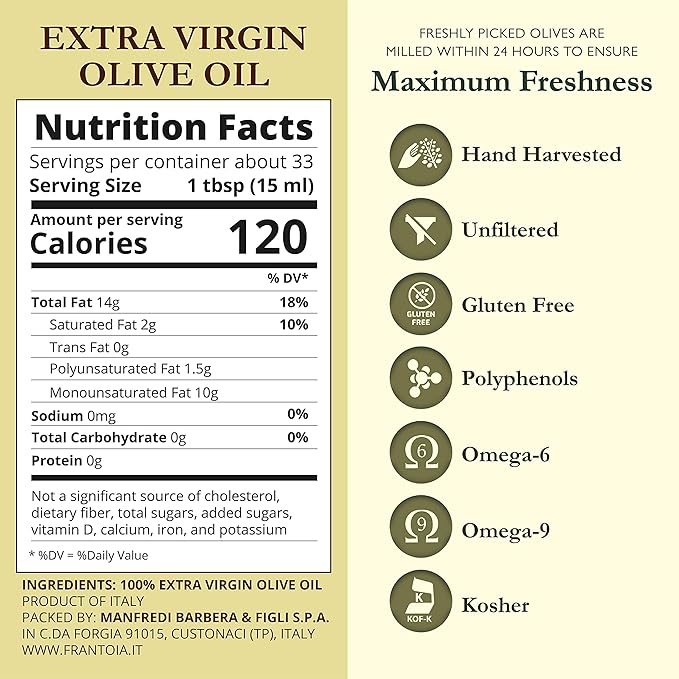 Aceite de Oliva Extra Virgen Frantoia 3L - Botella miniatura 2