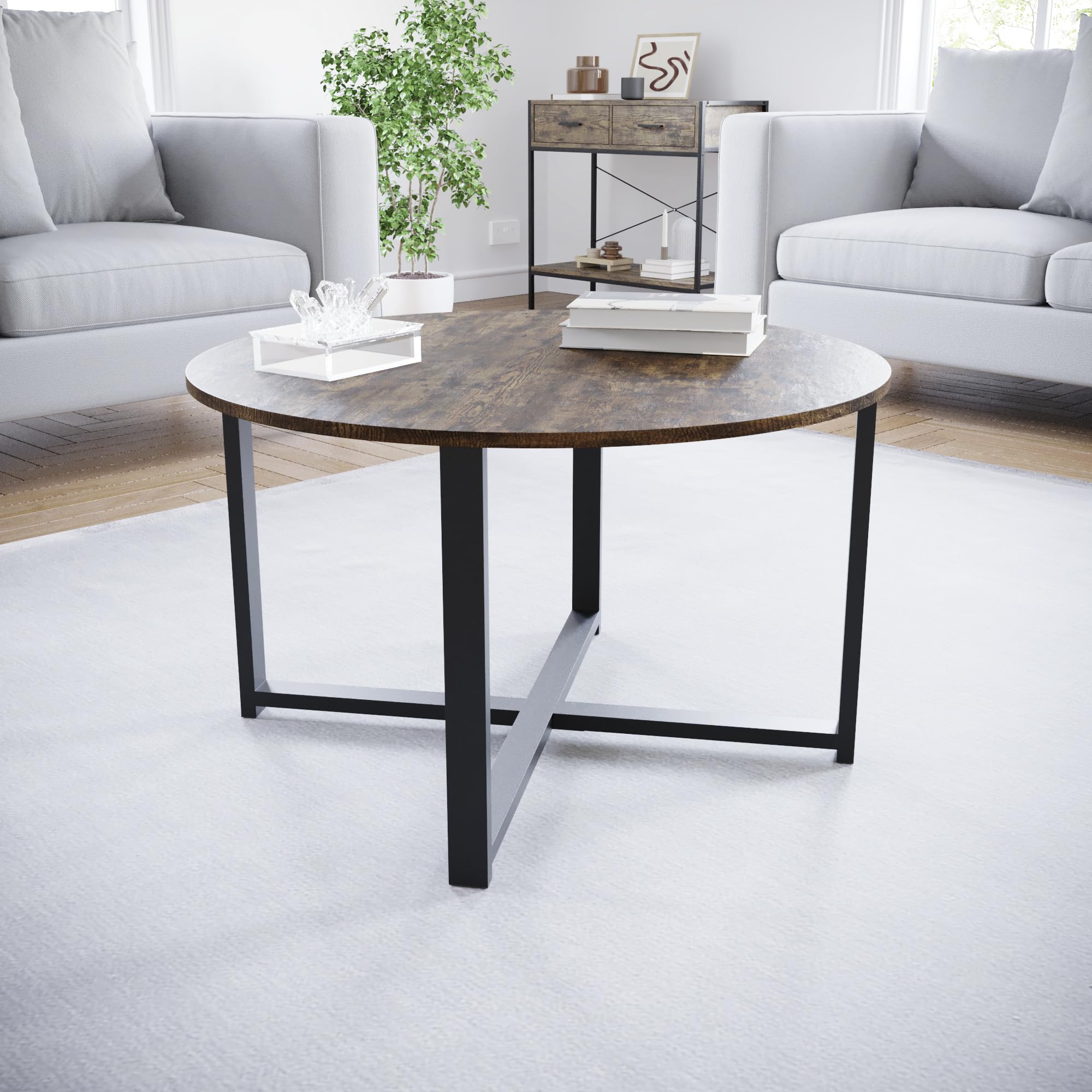 Round Coffee Table Designs Amoeba Wild Walnut Round Coffee Table