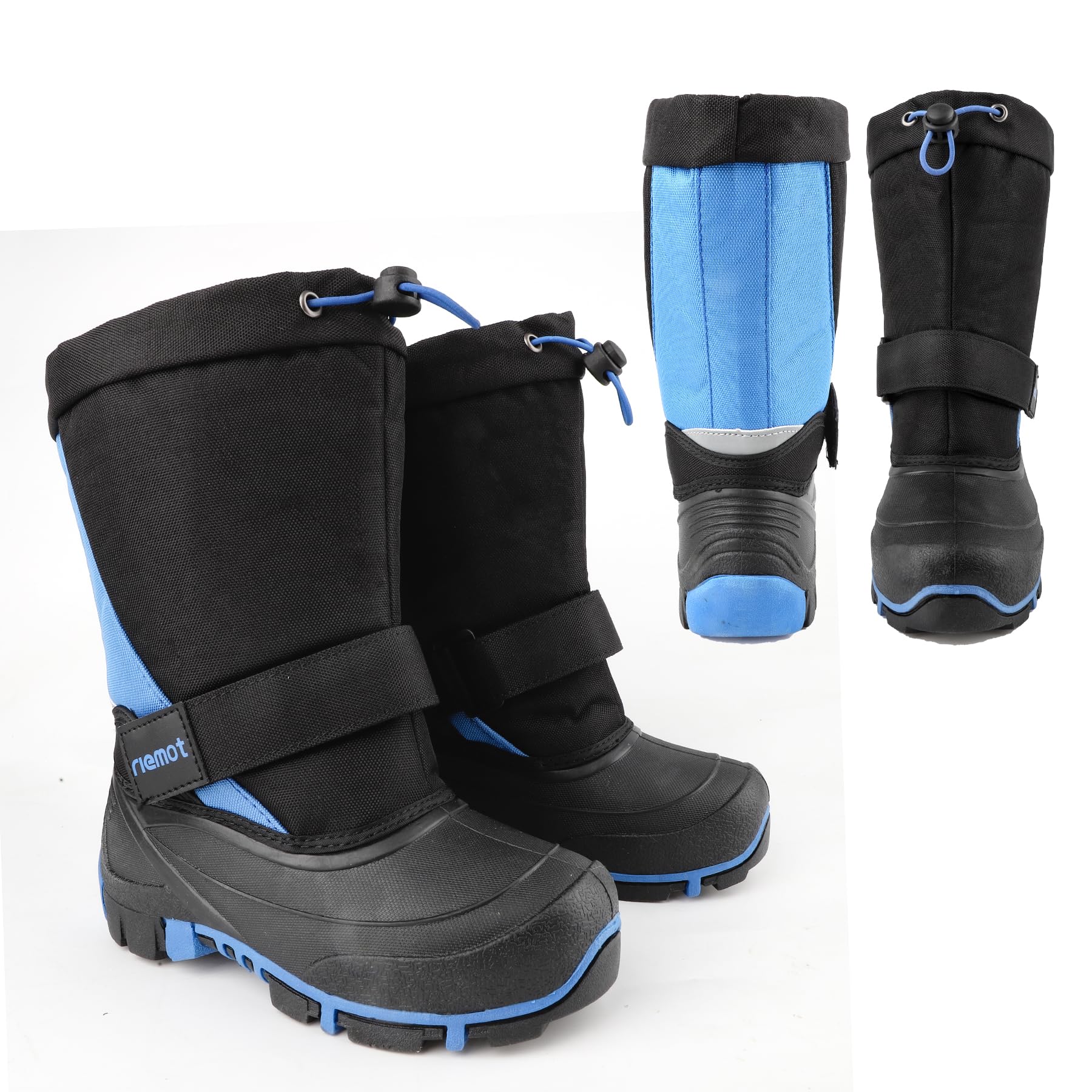 riemot Schneestiefel Jungen Mädchen Warm Gefüttert Winterstiefel Kinder Winterschuhe Wasserdicht Kinderstiefel Outdoor Rutschfest Winter Stiefel Snowboots