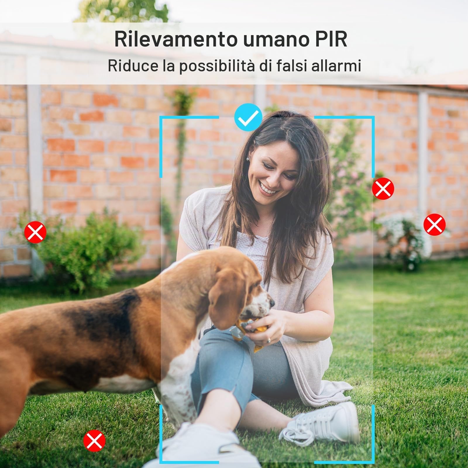 ARENTI 2K/3MP Telecamera Wi-Fi Esterno Senza Fili, Videocamera Sorveglianza Batteria, Visione Notturna, Rilevamento di Suono/Movimento, IP65, Rilevamento Umano PIR, Audio Bidirezionale