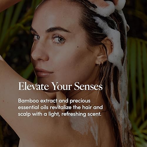 Miniatura 3 de LATHER Acondicionador de enjuague de crema de bambú  Acondicionador de aceite esencial  Acondicionador con bambú, aceite de jojoba y aloe vera