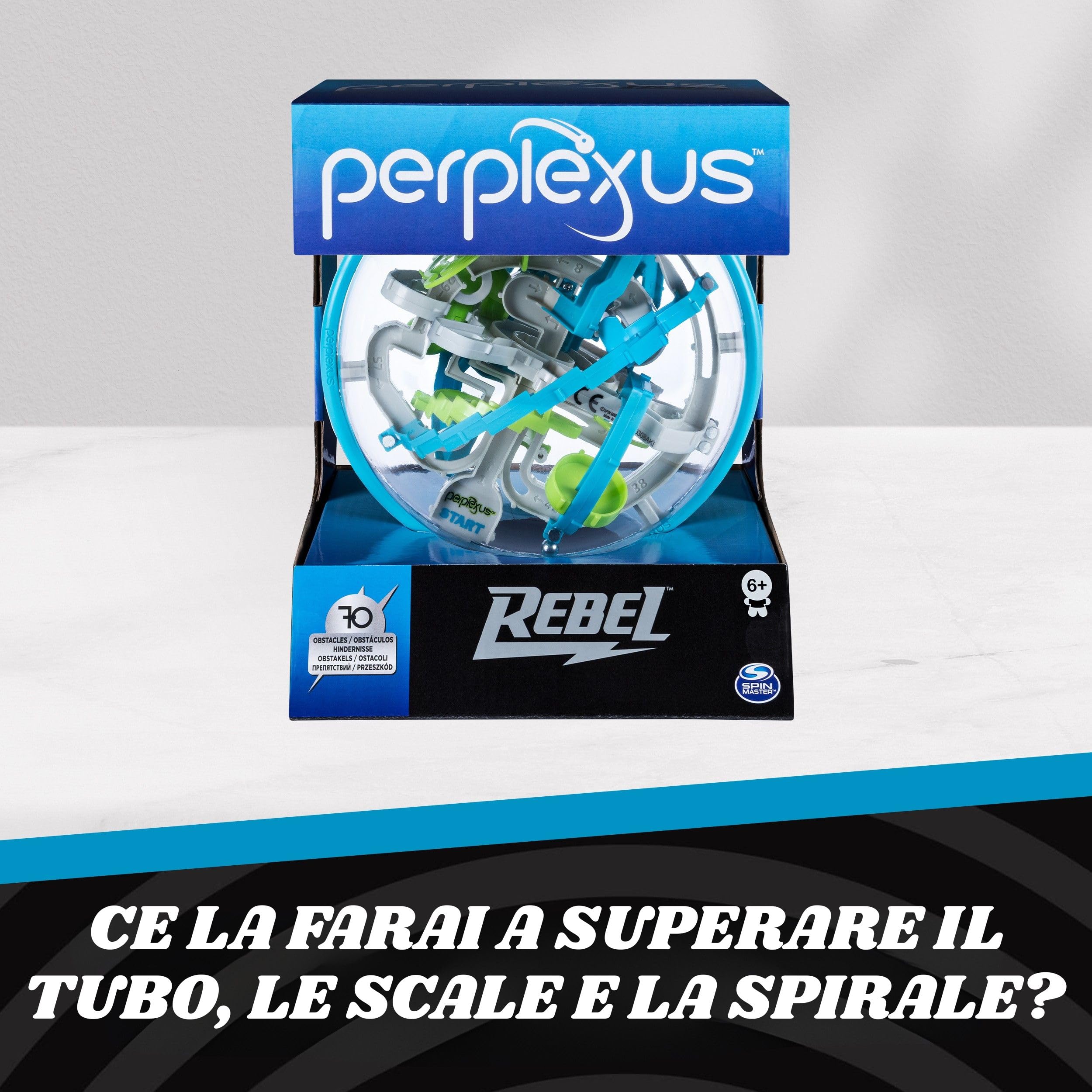 Perplexus Rebel Labirinto 3D Originale Sfera 70 Ostacoli Rompicapo Gioco Abilità Logica Bambini 8+ Adulti
