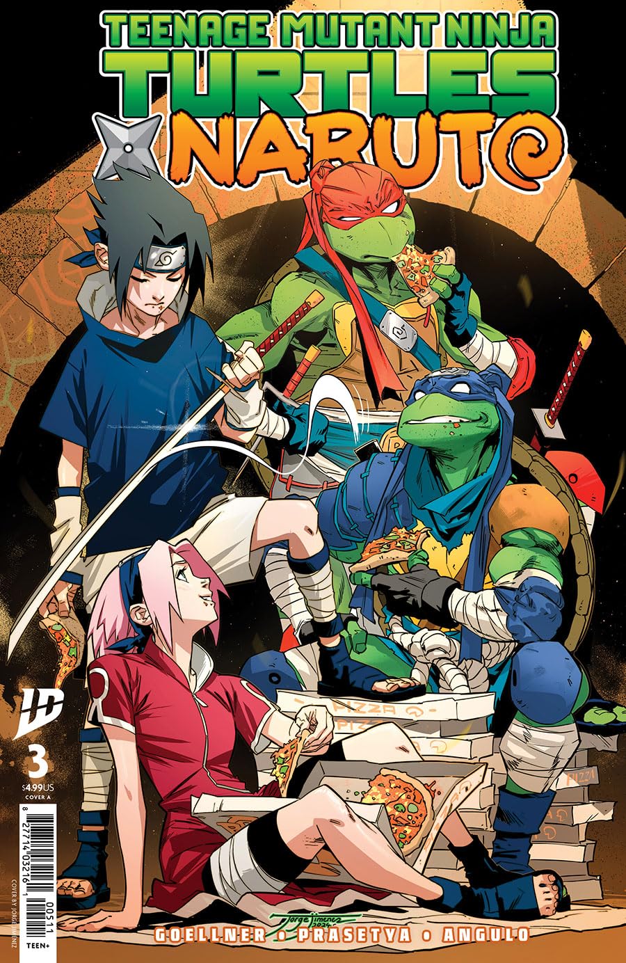 Amazon.com: Teenage Mutant Ninja Turtles X Naruto #3A VF/NM ; IDW