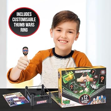 Wow! Stuff: WWE Money in the Bank - Mega Mystery Pack - Surprise Items, Thumb War Superstars, Ring-Poster-Slap Band-Keychain Figure-Stickers, Kids 6+