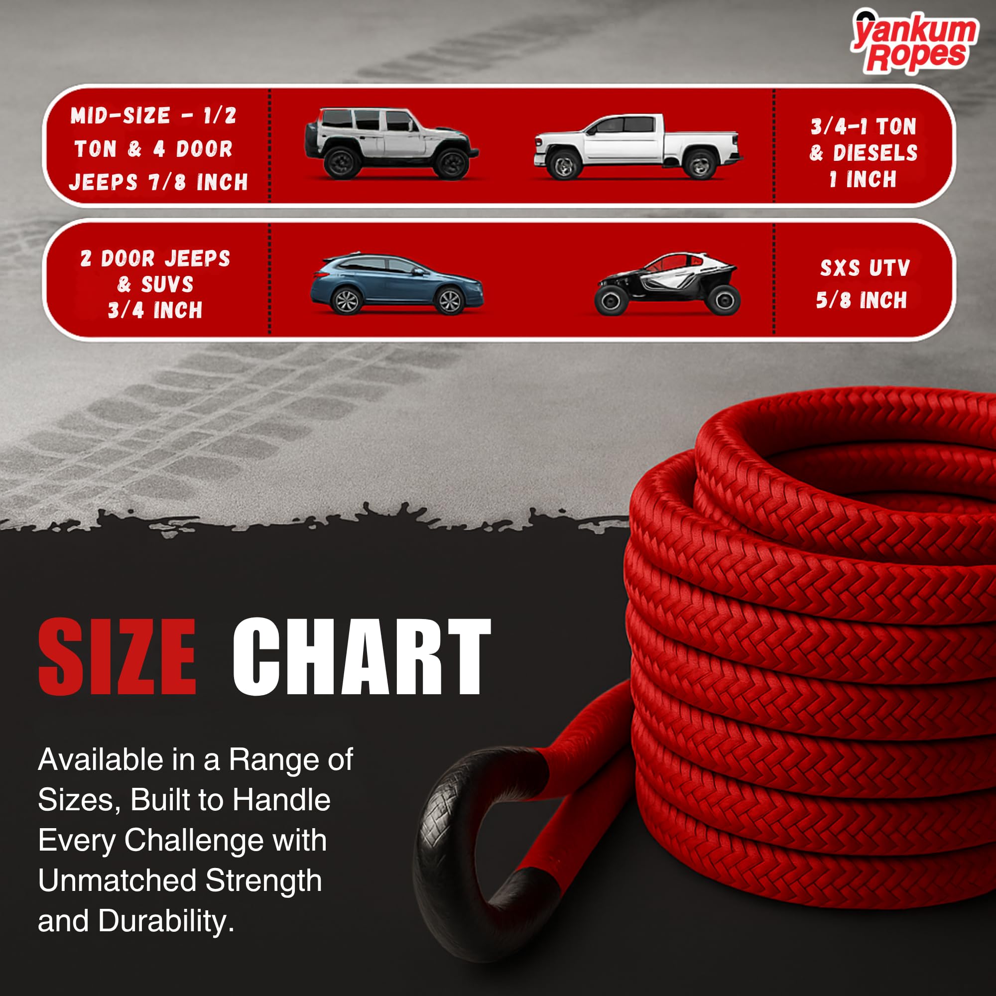 Cinghia Di Traino Ad Alta Resistenza 5M/7M/9M, 35 Tonnellate Cavo Di Traino Per Auto - Foto 2