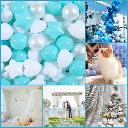 Miniatura 61 de GOGOSO 100 bolas de plástico para bebés y niñas pequeñas para casa de juegos, piscina para bebés, centros de diversión, para bebés, niños, niños 100