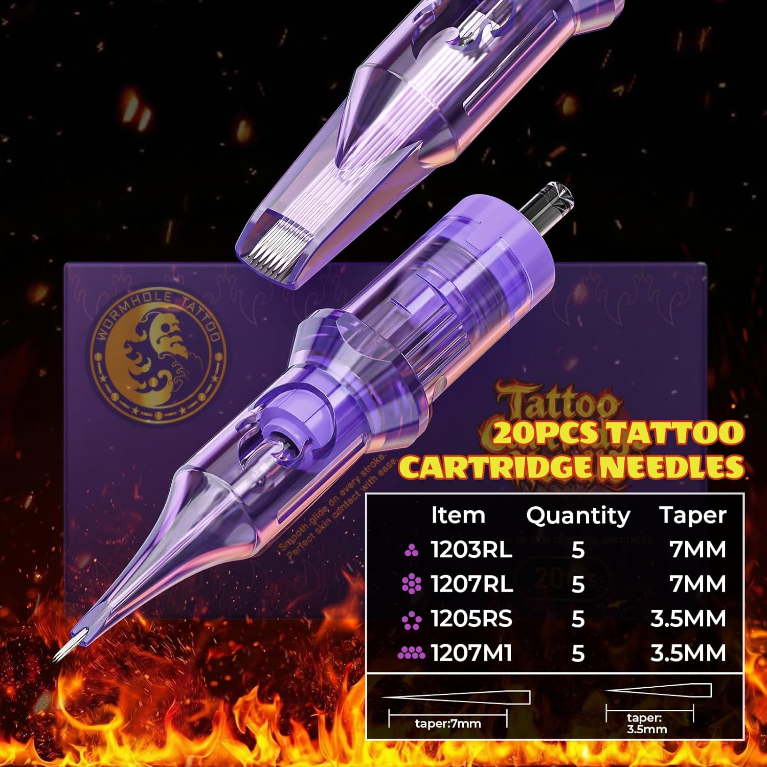 Wormhole Wireless Tattoo Machine Kit for Beginners with 8000RPM High Speed Rotary Tattoo Pen with 2PCS 1200mAh Rechargeable Power Supply 20 Tattoo Needles 10 Tattoo Inks Home/Studio Tattoo Kit WTK0244