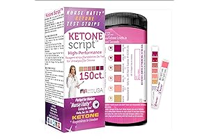 Nurse Hatty - 150 Ketone Test Strips for Ketogenic and Atkins Diets