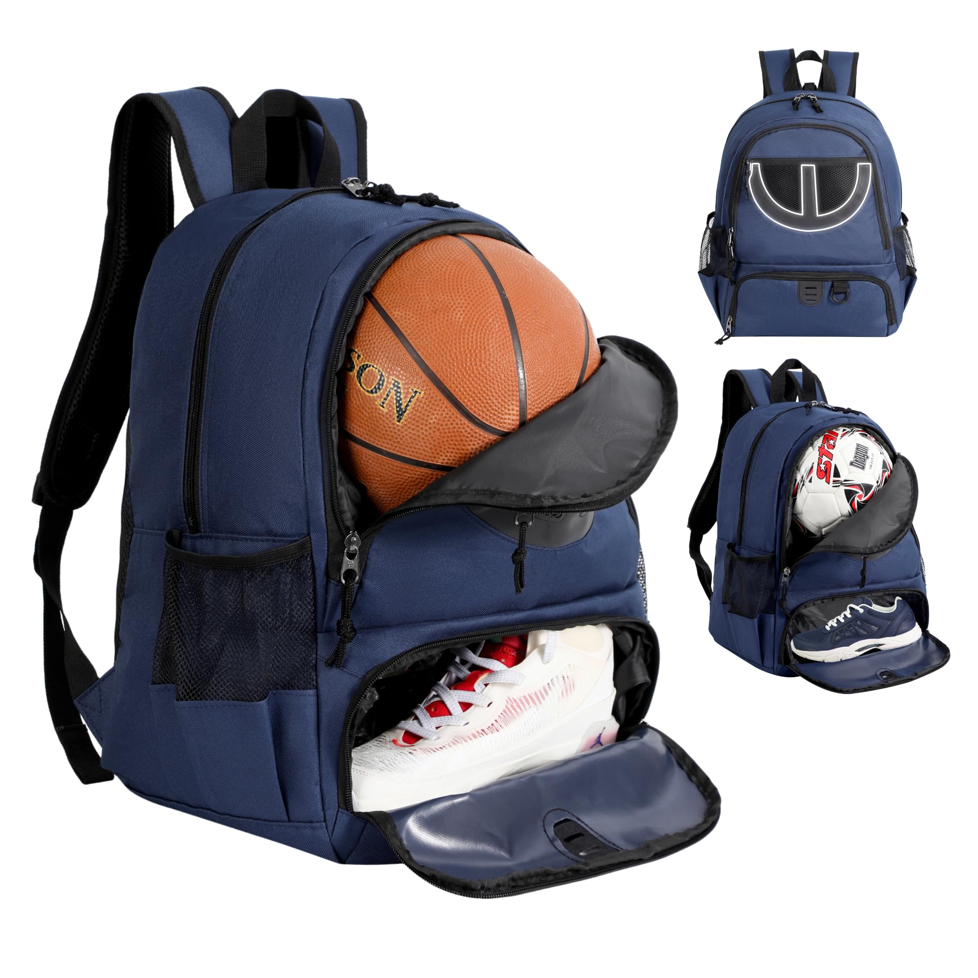 TRAILKICKER Football Backpack (Navy) — image 1