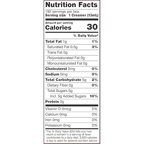 Vista 139 de International Delight Crema de café, caramelo macchiato, crema saborizada refrigerada, botella de 32 onzas líquidas