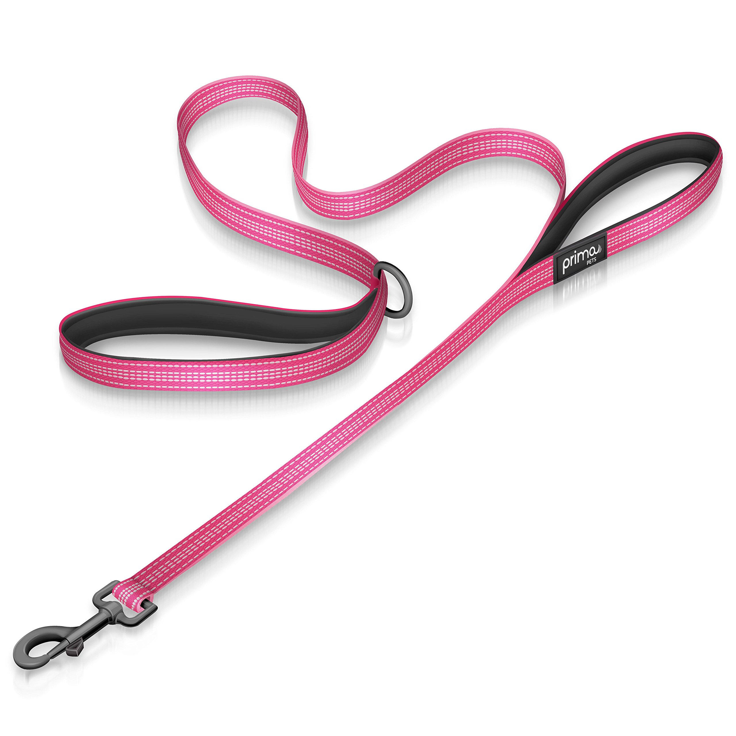 Prima Pets Reflective Nylon Double Handle Dog Leash