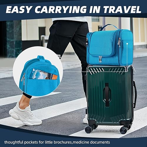 Miniatura 9 de Bolso de aseo personal para colgar, de gran capacidad para hombres y mujeres, portátil, impermeable, bolsa de ducha de baño, ligera, bolsa de