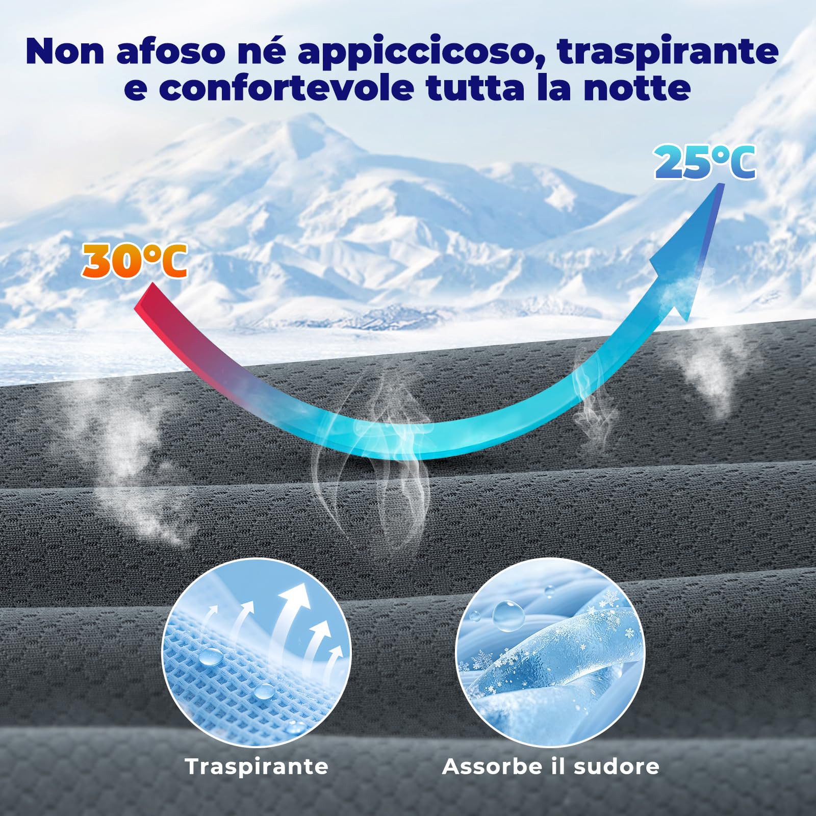 DONAMA Cuscino Cervicale Memory Foam Farfalla per Dormire, 2 Altezze | Comfort per collo e spalle, Cuscino Ergonomico per ogni posizione, misura 64x39x10/13 cm, ideale per tutta la famiglia