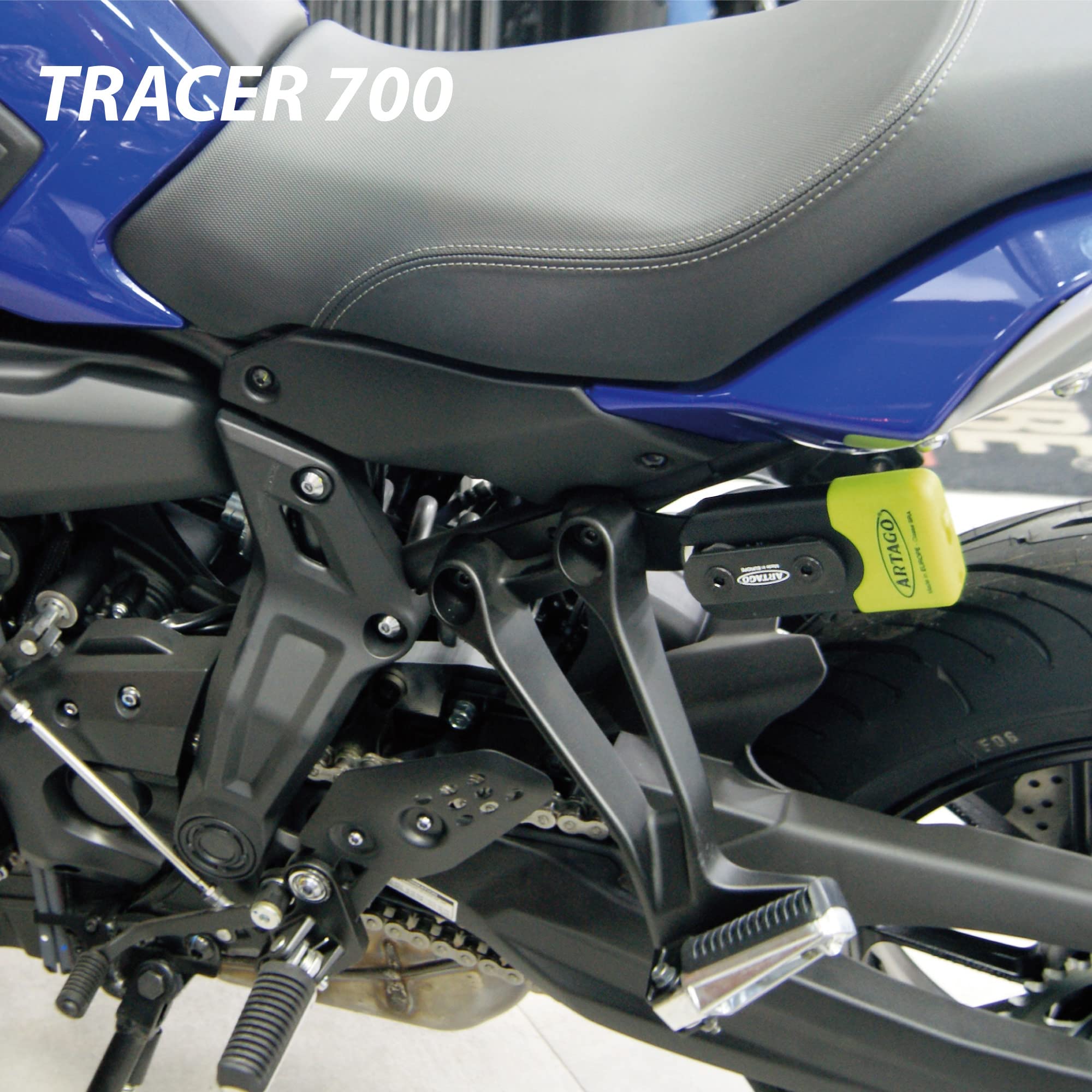 Artago 69X2 Pack Lucchetto Antifurto Bloccadisco ad Alta Sicurezza + Supporto per Yamaha MT-07 e Tracer 700, Omologato SRA, Sold Secure Gold, ART4