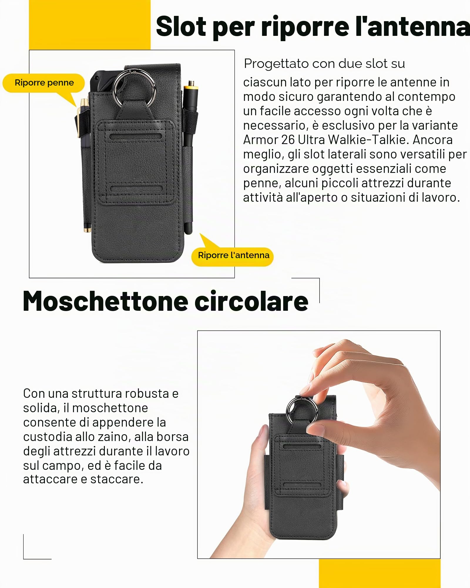 Ulefone Armor Holster Custodia Multiuso per Armor 26 Ultra e Altri Smartphone da Esterno
