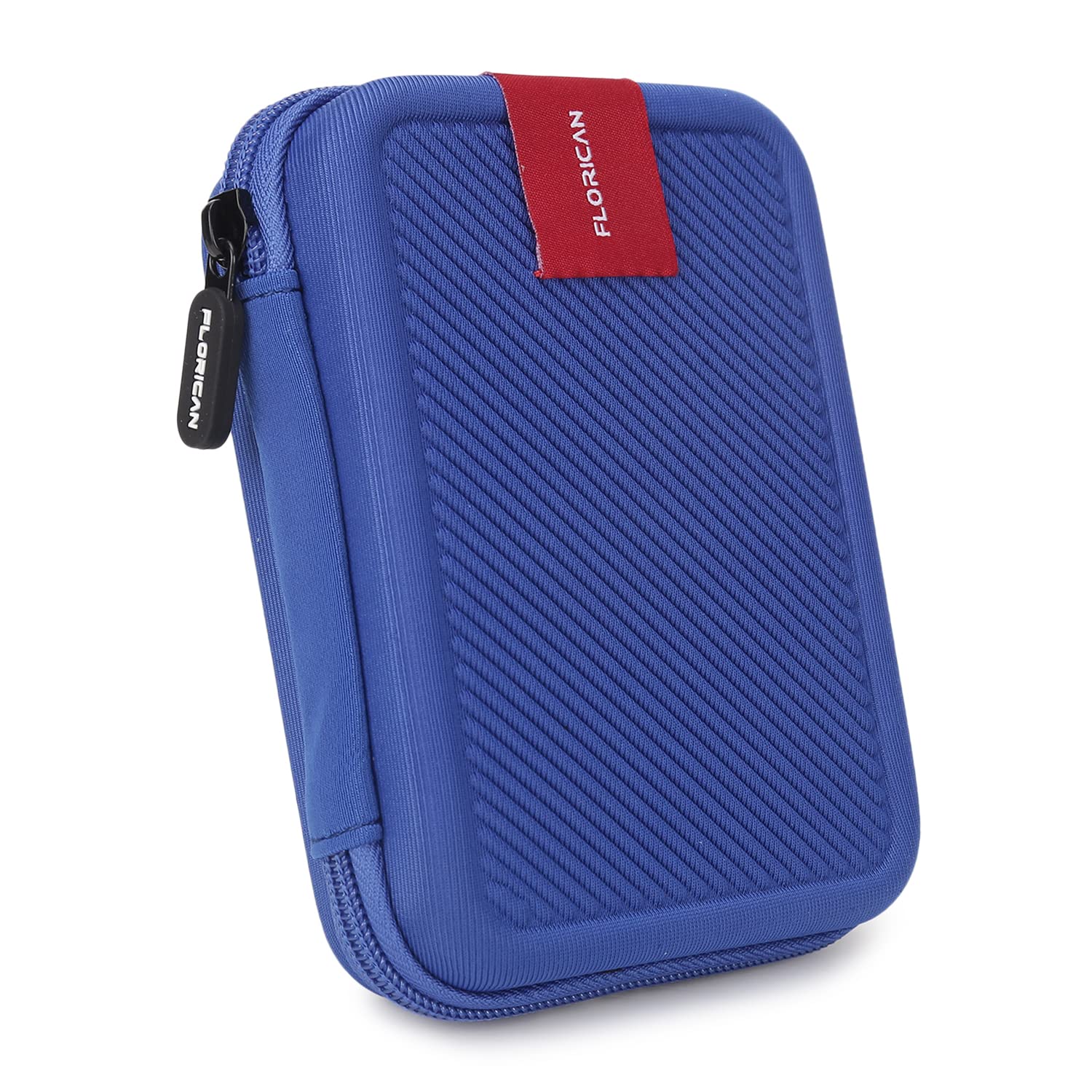 External Hard Drive Case Shell 2.5-Inch Hard Drive Portable Storage Organizer Bag for Earphone USB Cable Mobile Charger Hard Disk - Double Padded WD Seagate Sony Dell Toshiba
