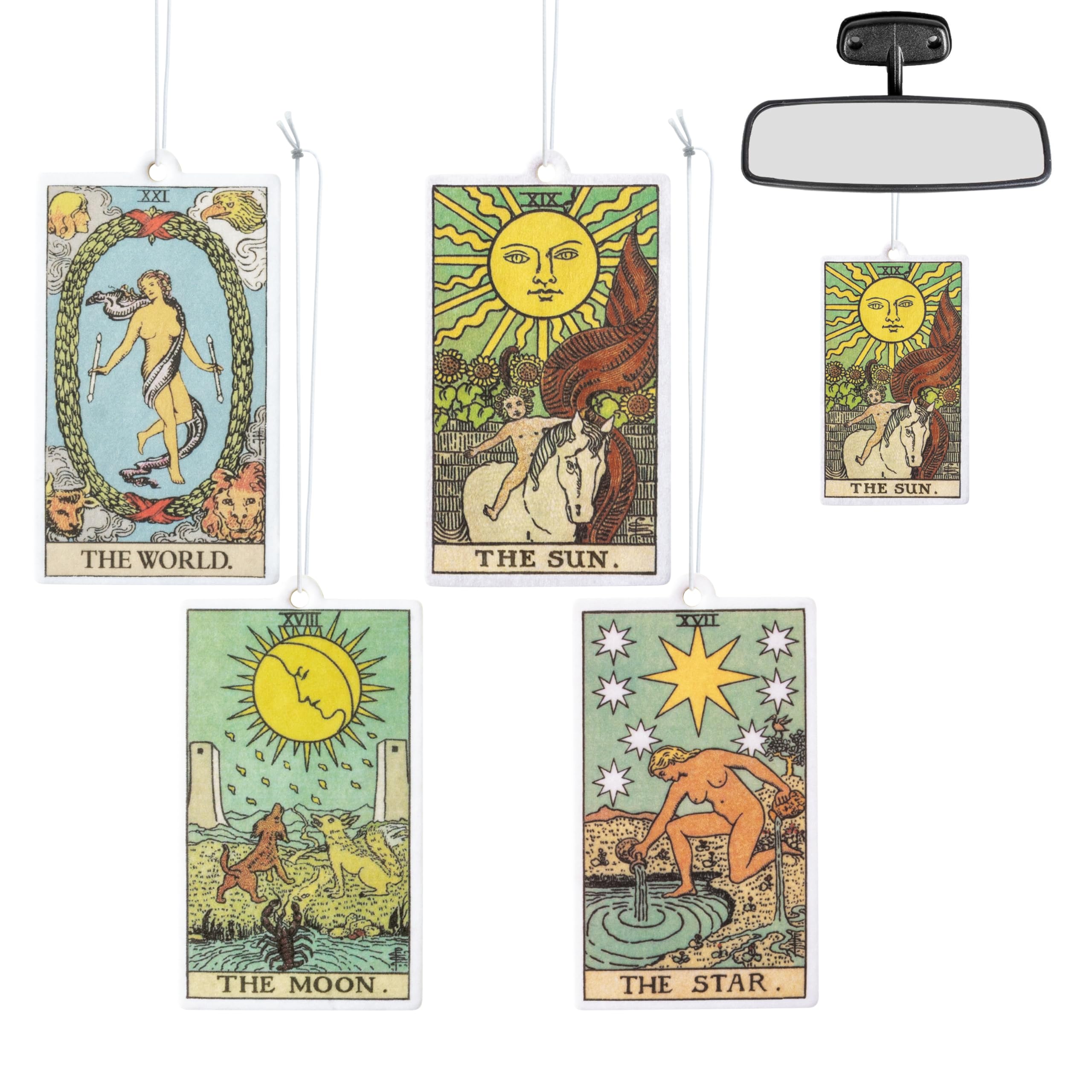 Amazon.com: L1rabe 4Pcs Tarot Hanging Air Freshener Fragrance