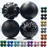 Vista 37 de Emopeak - 24 mini bolas para árbol de Navidad, irrompibles, bolas colgantes para decoración de fiestas, bodas y festividades, de 1.2 pulgadas