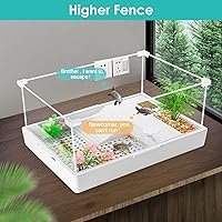 Vista 2 de Geegoods Tanque para Tortuga - Acuario con Plataforma para Hábitat de Mascota de Tortuga y Reptil