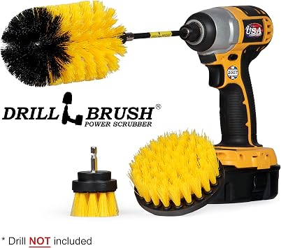 Bathroom Cleaning Brush Set - Cleaning Tools for Drill - Shower Scrubber