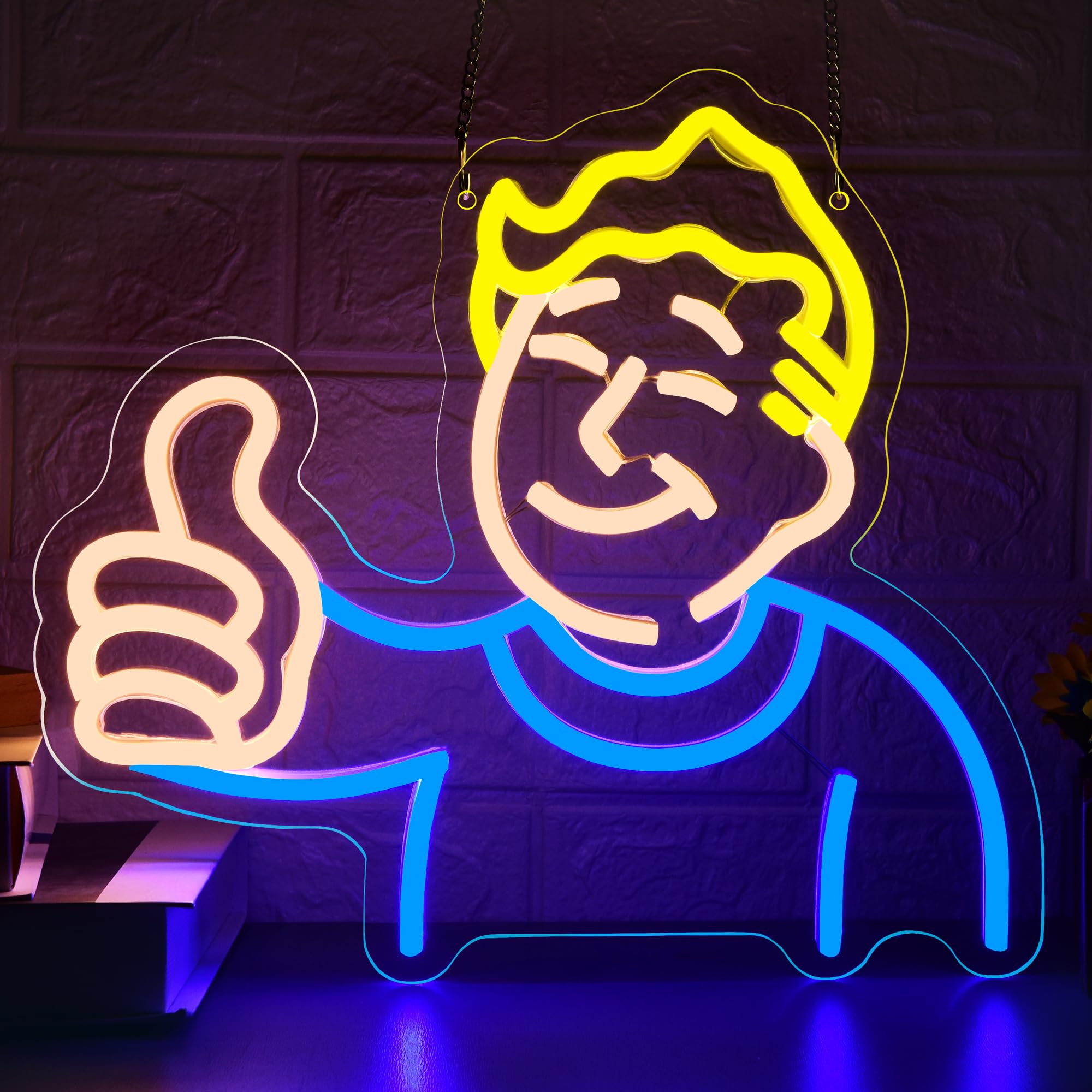Insegna al neon per decorazione da parete, luce al neon per uomo, grotta, videogiochi, luce a LED, per camera da letto, dormitorio, bar, feste, caffè, decorazione regalo di compleanno per giocatori