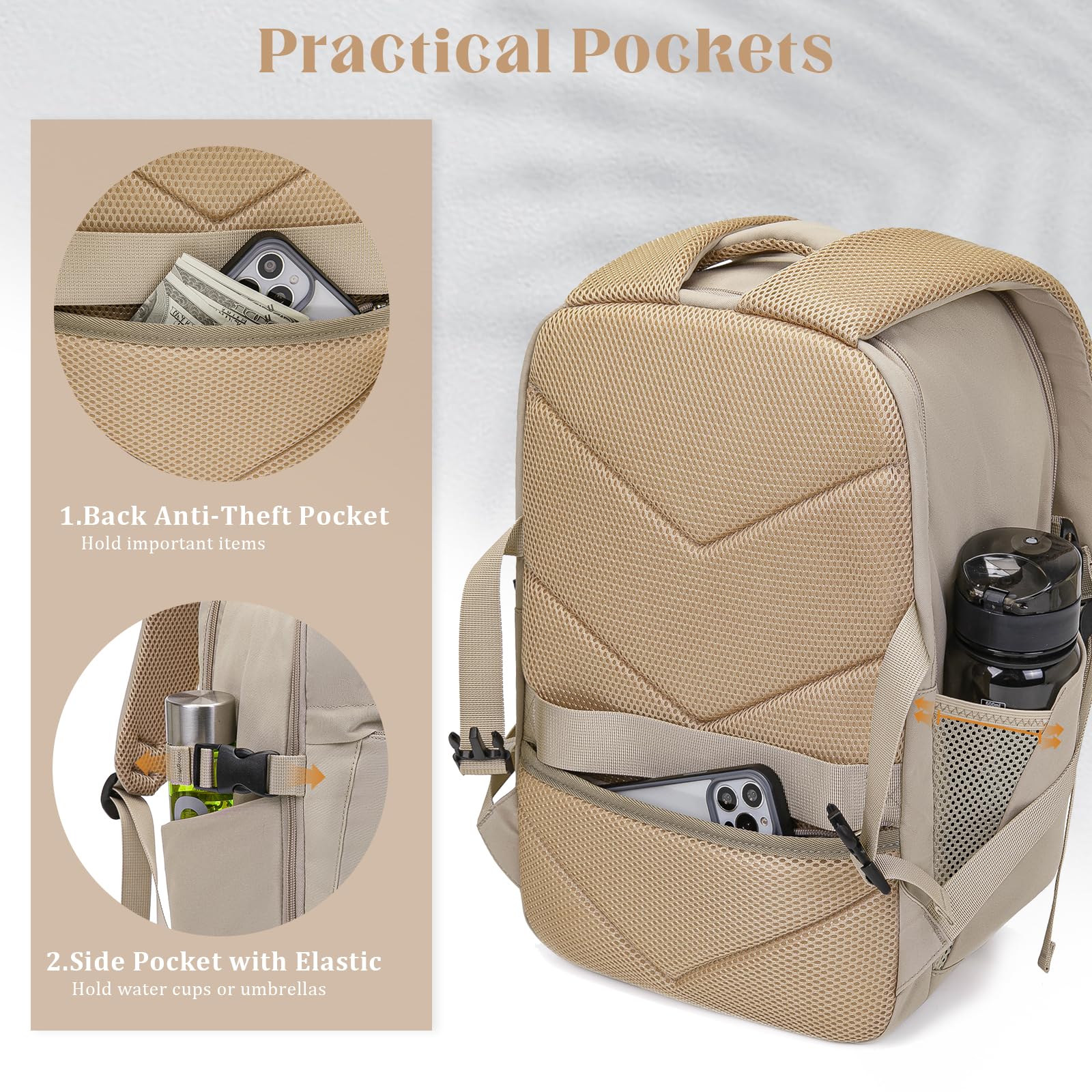 Lossga Zaino Ryanair 40x20x25 Bagaglio a Mano 40x20x25 Ryanair Zaino da Viaggio Aereo Bagaglio a Mano Zaino 40x20x25 Zaino aereo Zaini da Viaggio Con 3 Organizer per Easyjet Wizz Air Vueling