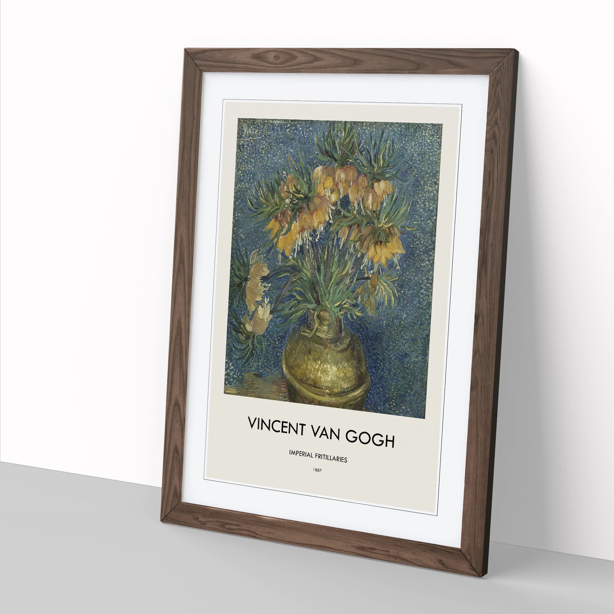 Imperial Fritillaries By Vincent Van Gogh Exhibition Museum Painting Framed Wall Art Print - Image 2