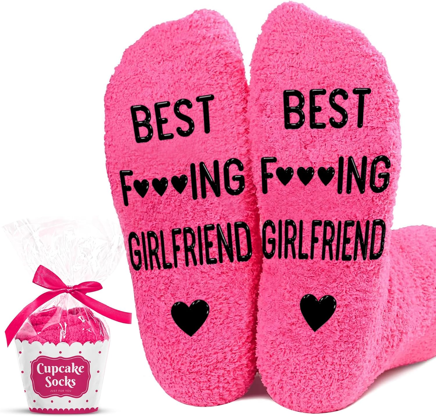 Gifts for Girlfriend - Best Girlfriend Socks, Ideal GF Gifts For Christmas, Funny and Unique Birthday Presents, Stocking Stuffers for Her, Memorable Surprise for Your Love