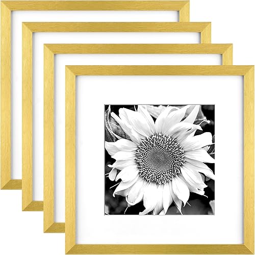 Vista 59 de Yaetm Portarretratos de 12 x 12 pulgadas con paspartú para fotos de 8 x 8 pulgadas, juego de 9 marcos cuadrados de 12 x 12 pulgadas, marco blanco