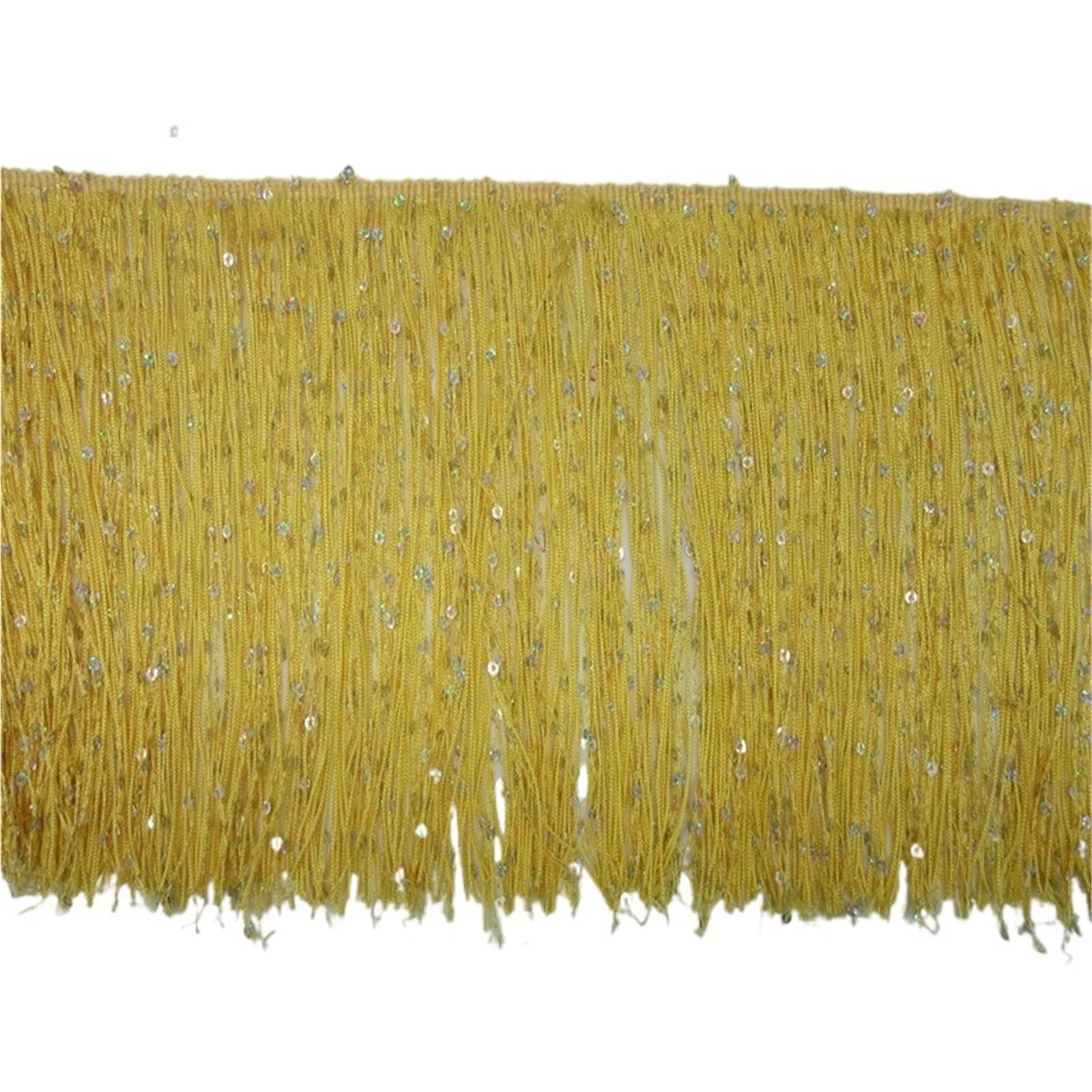 Tassel Fringe Trim 1 Yards/lot Fringe Lace Tassel Ribbon Sew Latin Dress Stage Garment Curtain DIY Sewing Accessories Sequins Trim(Color 7)