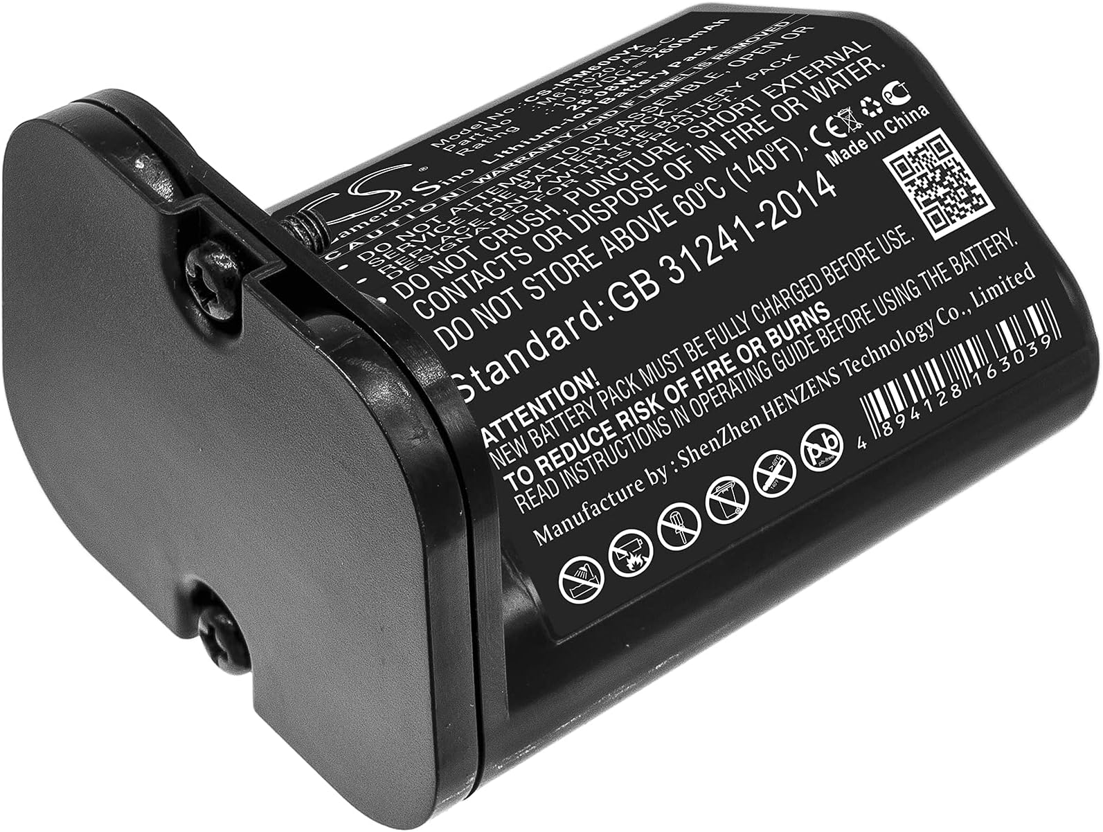 Replacement Compatible with Battery ALB-C, M611020 Braava Jet M6