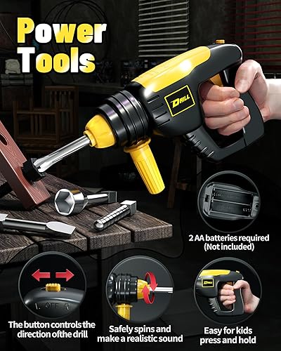 Miniatura 6 de Deejoy Juguete grande del motor del camión (amarillo)