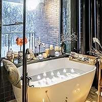 Vista 4 de Honoson Paquete de 36 velas flotantes LED sin llama de 1.6 pulgadas, impermeables, funcionan con pilas, velas flotantes parpadeantes para centros