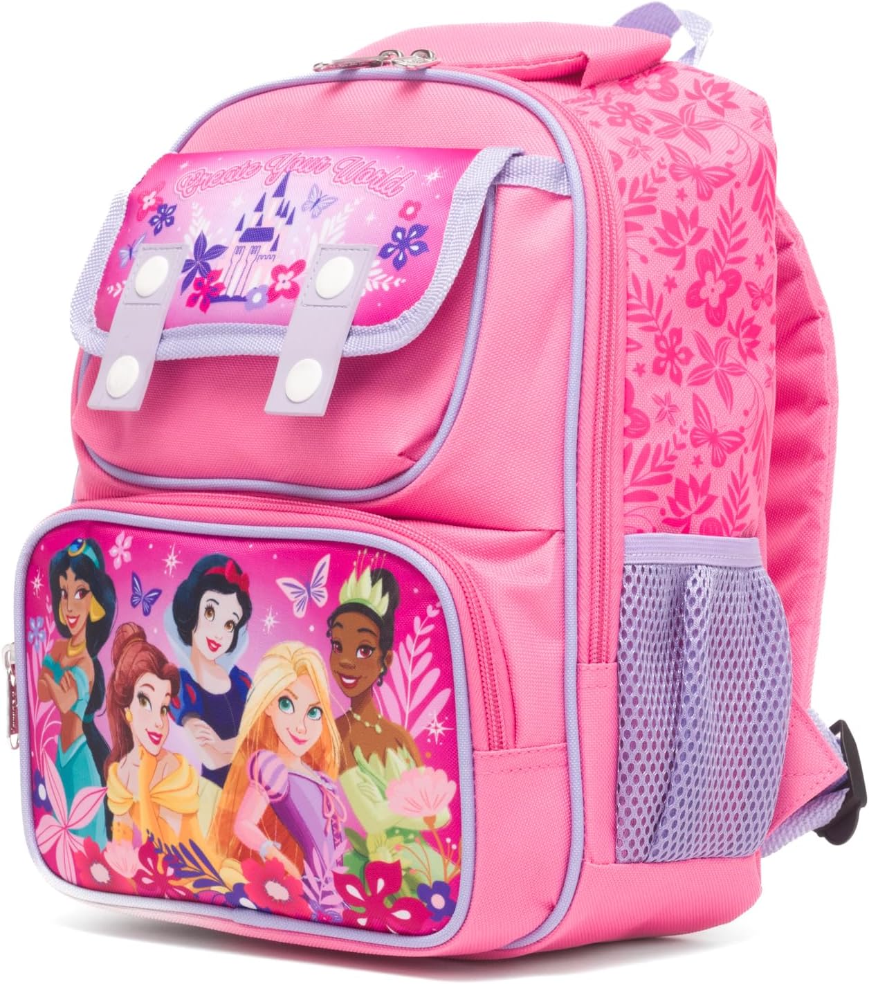 Ruz - Princess 12 Inch Pre-School backpack with Padded Back and Adjustable Straps, Medium, Pink, A28238 - Image 5