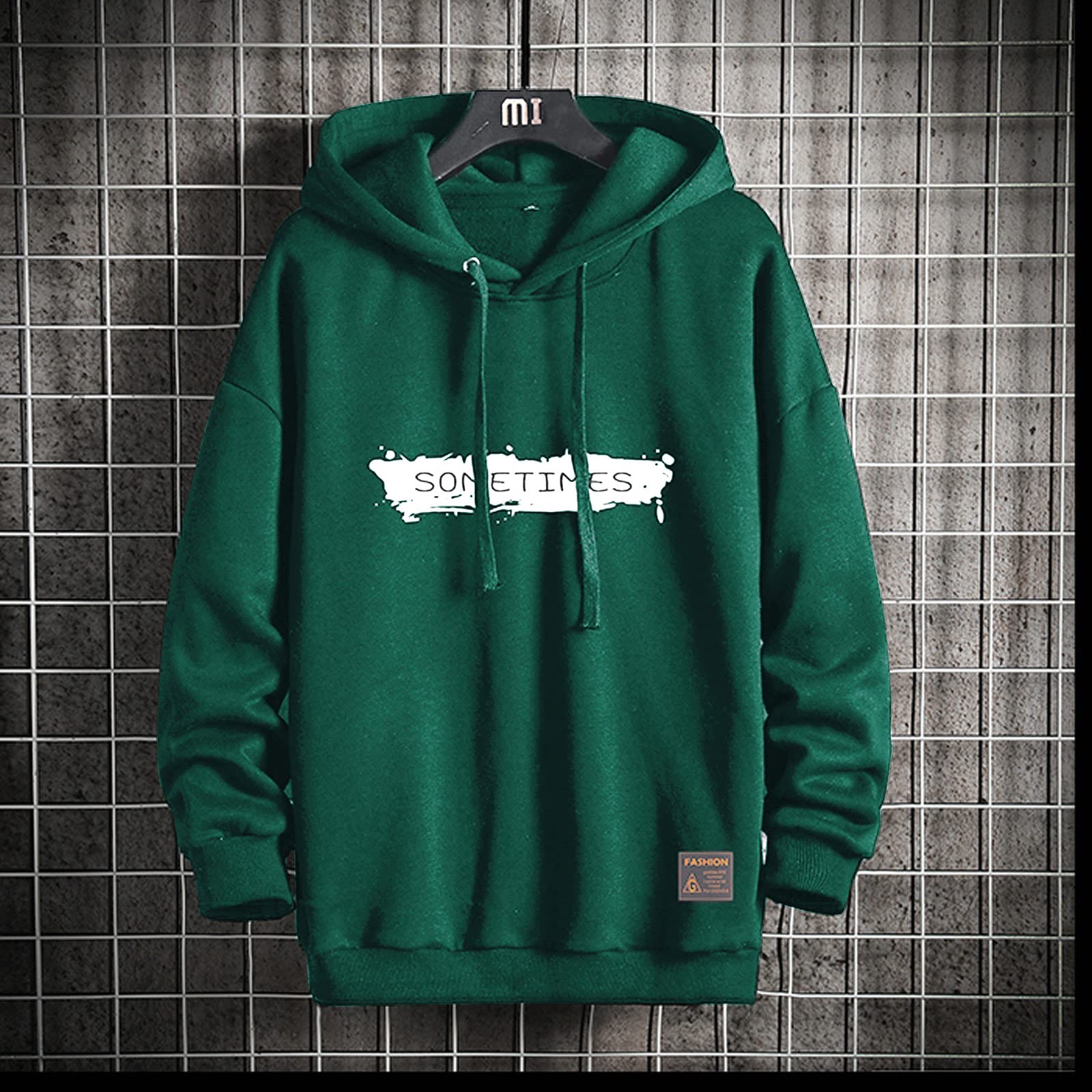 Moshtashio Felpa Uomo con Cappuccio Unisex Hip Hop a Maniche Lunghe Sweatshirt Pullover Uomo Felpe Stampa di Lettere Hoodie Uomo Autunno Inverno
