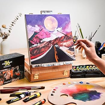 Amazon | Magicfly アクリル絵の具 アクリル顔料 36本セット