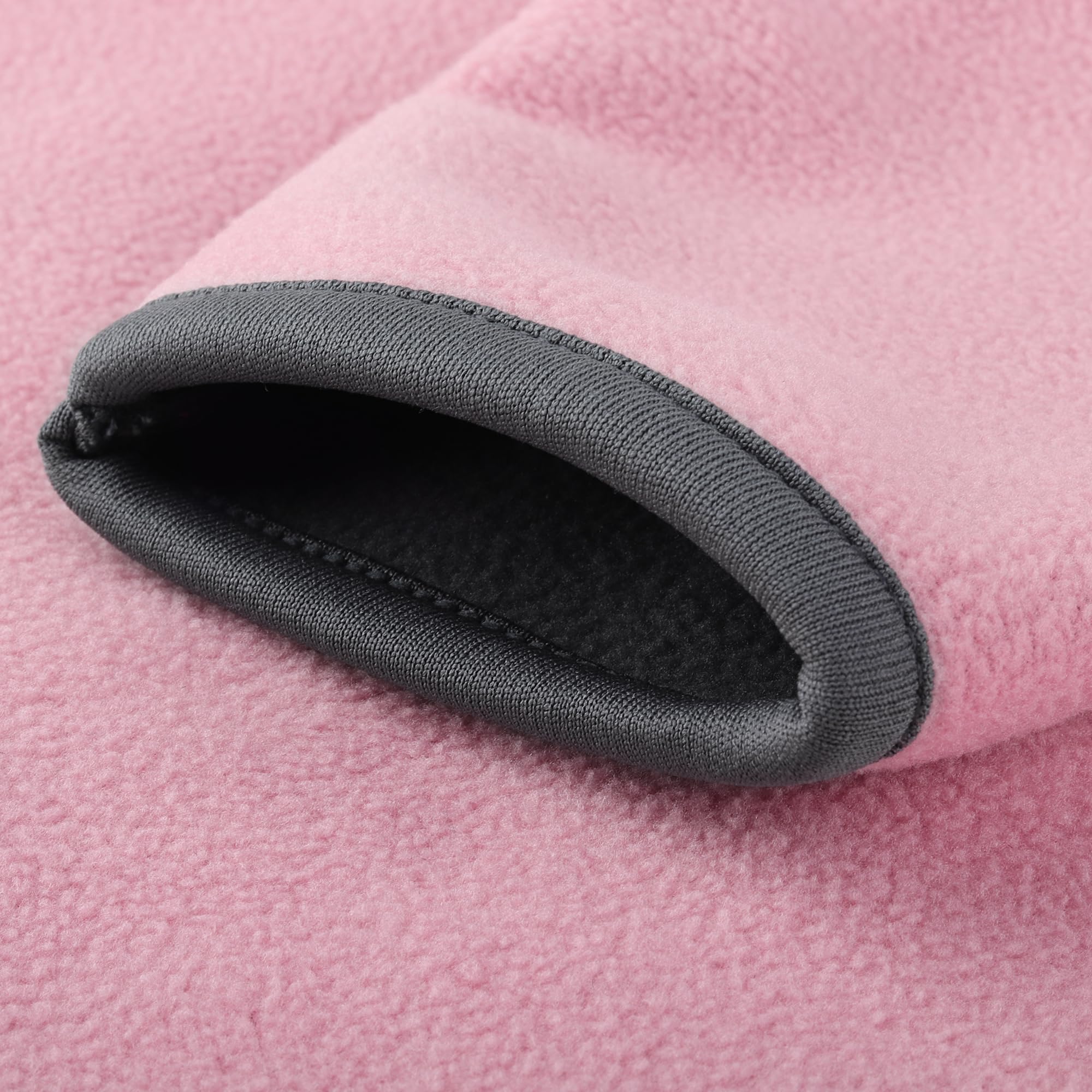 Chaqueta para Niños Polar Fleece de Doble Capa Otoño Invierno Niños Cremallera con Capucha Niñas Ropa de Abrigo de Manga Larga