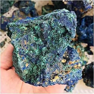 Natural Crystal Rough Natural Crystal Rough 1pc 300g-800g Natural Rough Raw Stone Blue Azurite Malachite Specimen for Fengshui Decoration Home Decoration Natural Stone (Size : 1PC300g-400g)