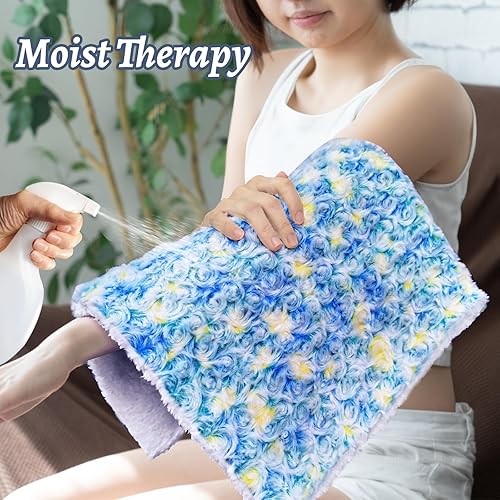 Miniatura 4 de GOQOTOMO - Almohadilla térmica eléctrica XL para aliviar el dolor de espalda, 8 temporizadores de apagado automático, lavable a máquina, bonita