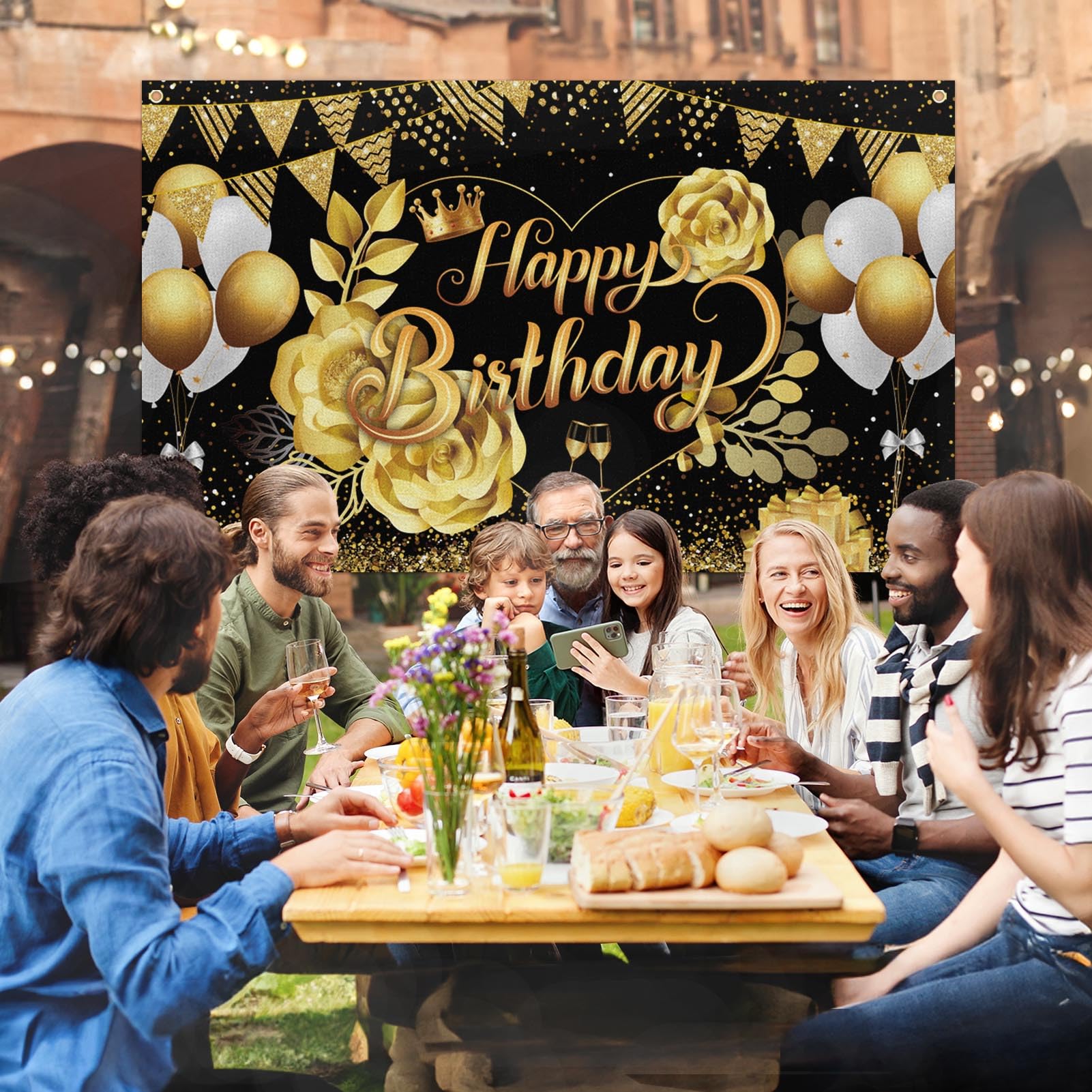 Fondo De Foto Vintage Camión De Cumpleaños Con Globos - Decoración Para Fiestas, 71 X 43 Pulgadas, Tela De Poliéster Resistente