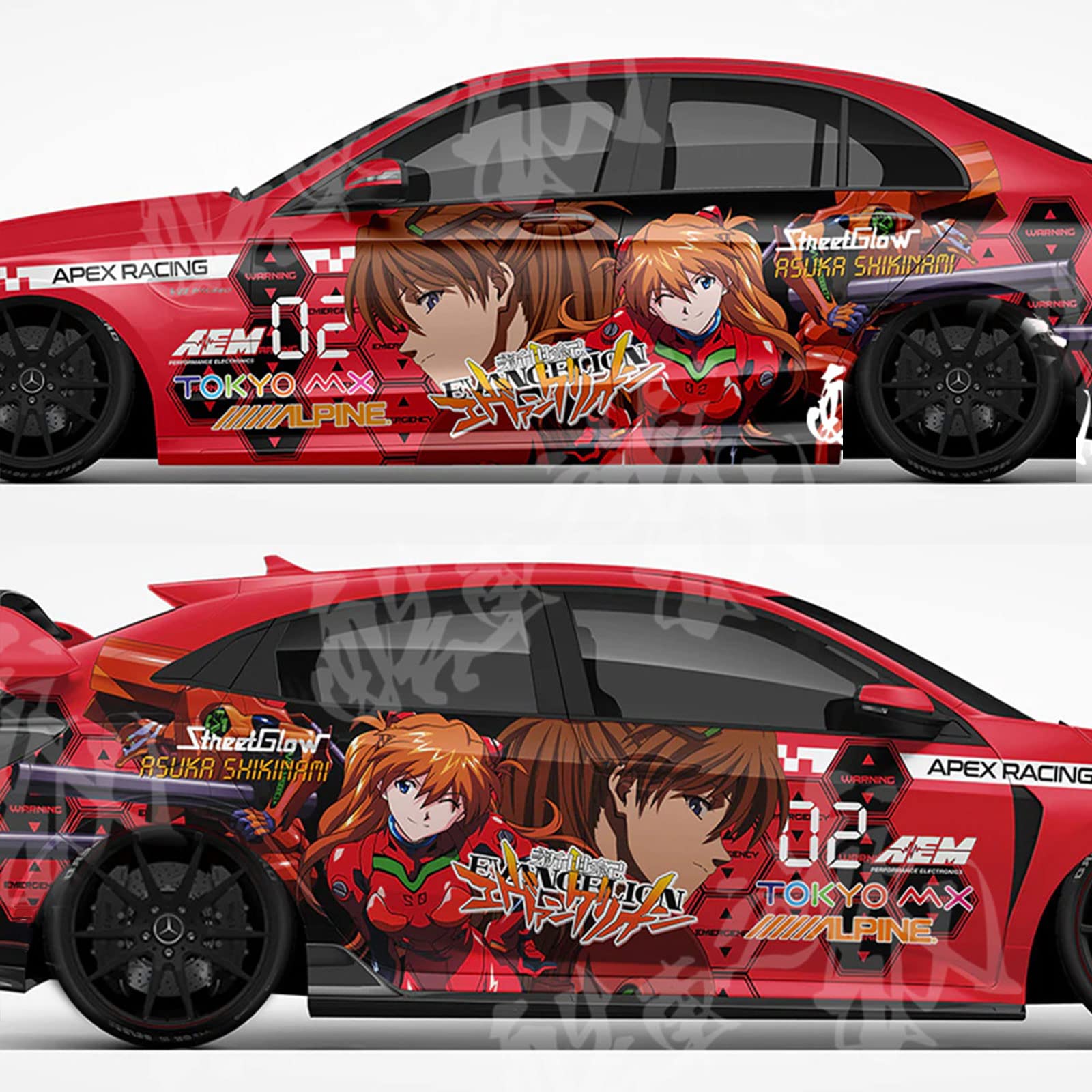 Amazon.co.jp: 新世紀エヴァンゲリオン EVA 自動車 ステッカーシール 