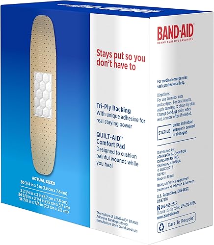 Miniatura 6 de Band-Aid Brand Tru-Stay Sheer Strips Adhesive Sterile Bandages for First Aid & Wound Protection, Individually Wrapped Wound Care Bandages for Minor
