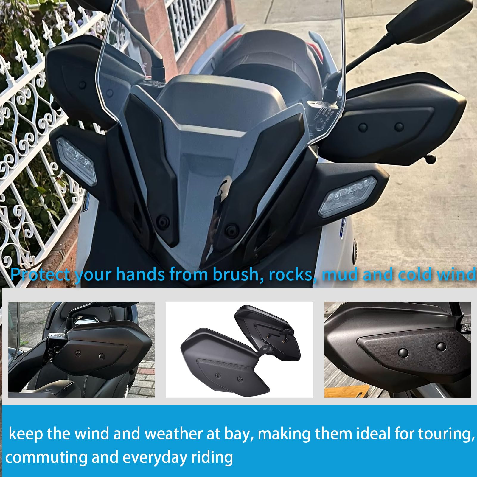 Accessori per moto Paramani compatibili per X-MAX 125/250/300 XMAX250 2023-2025 Protezione manubrio Paramani Coprimani
