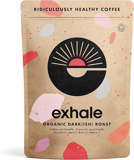 Organic Chemical-Free Ground Coffee. Single Origin and 100% Arabica Beans. For Cafetiere, Filter or AeroPress (Dark Roast)