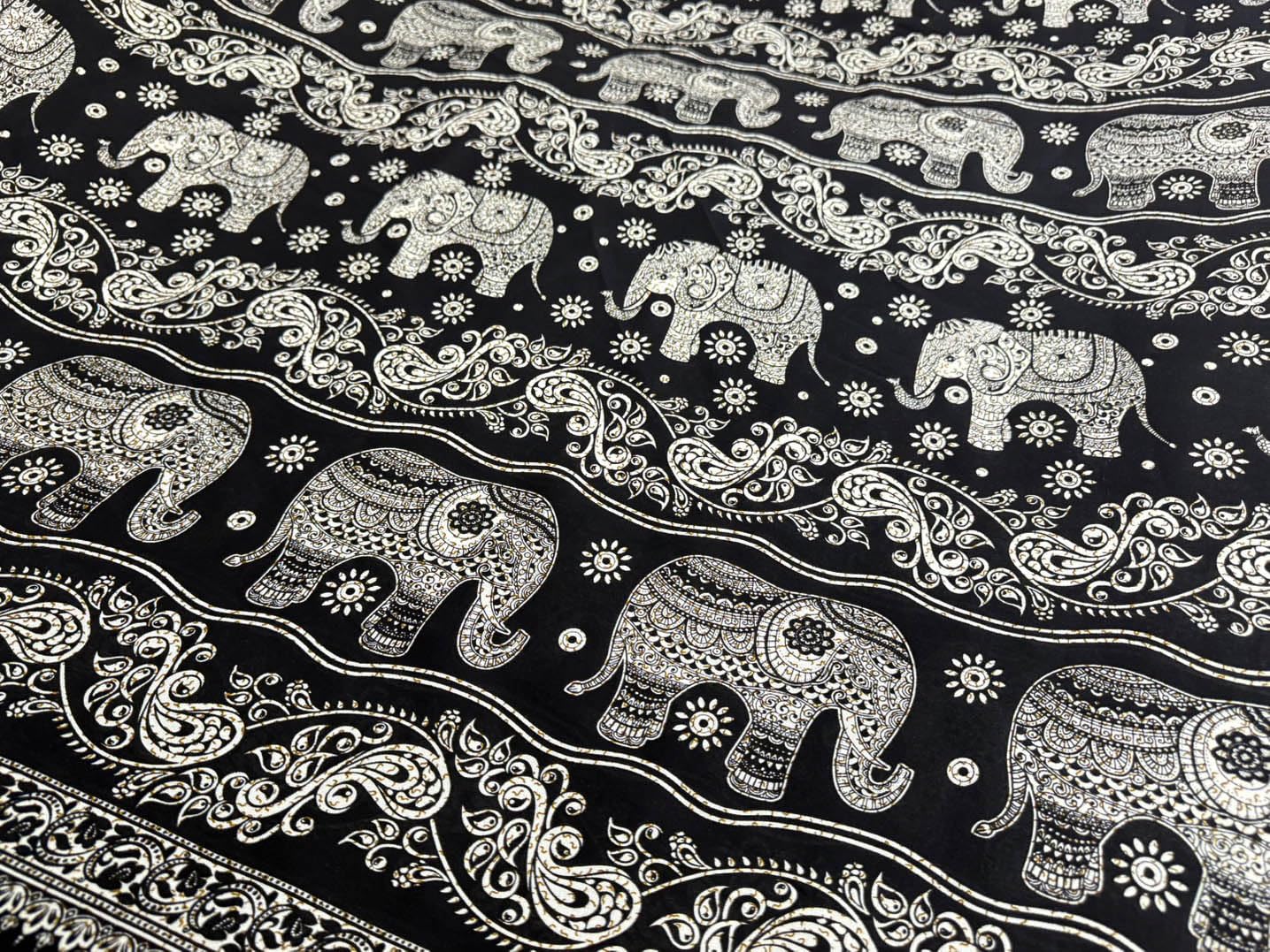 Amazon.com: AMORNPHAN 44” Tribal Elephants Animal Printed Rayon